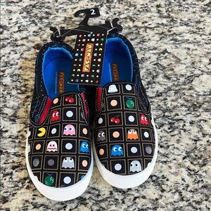 Pac-Man Kids Slip-On Sneakers - Black Multicolor